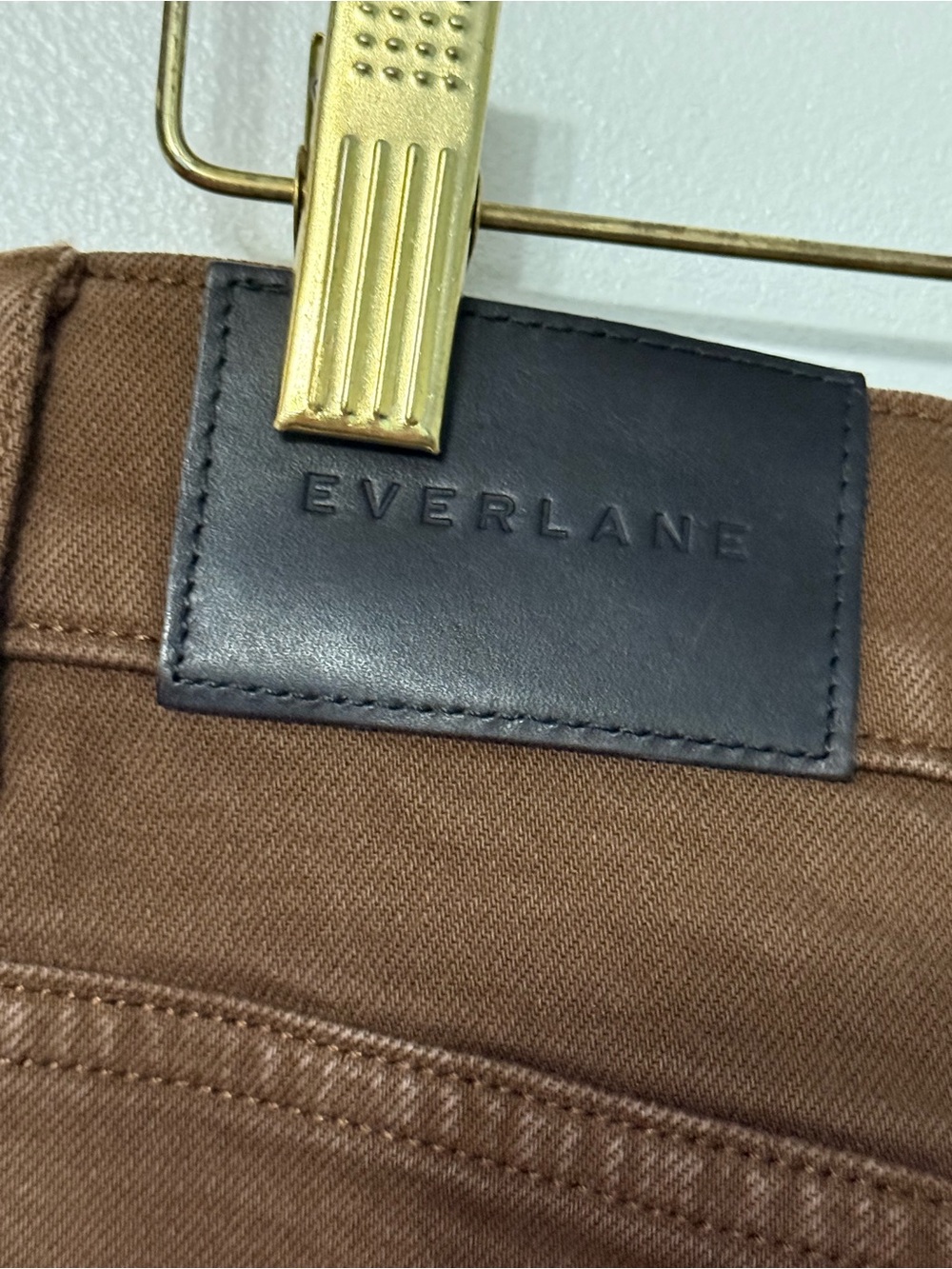 Everlane The Way-High® Curve Jean Brown Barrel-Leg High-Rise Jeans 30R - Picture 5 of 9